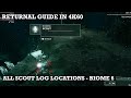 Returnal Guide - All Scout Log Locations in Abyssal Scar (Biome 6) | 4K60, PlayStation 5