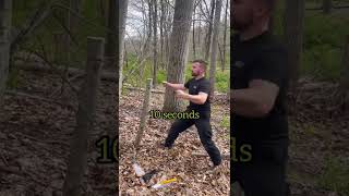 Saw speed test on a live tree! I test a folding saw, a pocket chainsaw and a pocket wire saw.