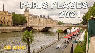 Paris Plages 2021 - Walking Tour [4K]