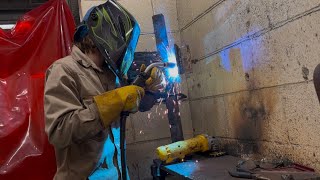 Day In The Life of student Welder (3F MIG Weld)