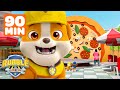 Rubble Builds a Pizza Parlor & Rescues the Smoothie Shop! | 90 Minute Compilation | Rubble & Crew