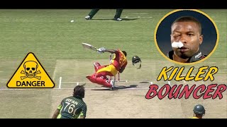 Top 10 Dangerous balls on Face in Cricket History  Killer Bouncers on Face in Cricket Update 2021