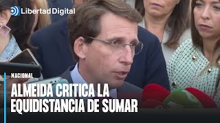 Almeida critica la equidistancia de Sumar