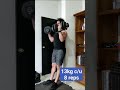 13kg en curl de bicep estricto para 8 repeticiones con 81kg de peso corporal