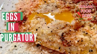 Easy eggs recipe - Eggs in Purgatory