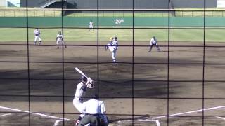 【平塚学園 柿木拓海】2017年4月25日 神奈川県春季大会 準々決勝vs横浜高校 福永奨 第1打席☆