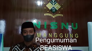 Pengumuman Beasiswa INISNU