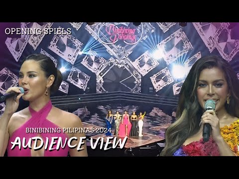 Opening Spiels Catriona, Nicole, Ruffa, MJ, Kylie Binibining Pilipinas 2024 AUDIENCE VIEW