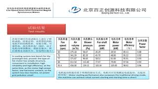 Permanent Magnetic Synchronous Motor Direct Drive System for Cooling System