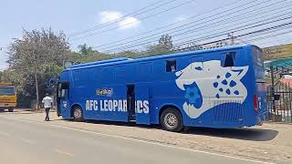 AFC LEOPARDS KENYA LUXURY BUS GOR MAHIA HAVE?? INGWE FOOTBALL CLUB BUS spotted in NAIROBI CITY.