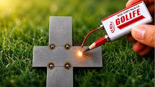 Millions of People Don’t Know This! Make a Mini Welding Machine from a Pencil and a Battery.