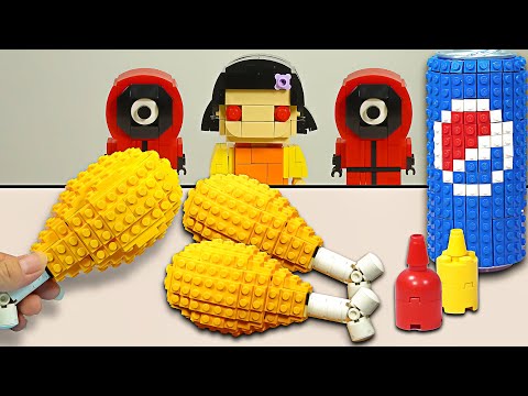 Lego MUKBANG : Fried Chicken Challenge 🔥- Stop Motion & ASMR Video