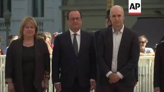 El presidente francés visita Argentina