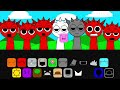 incredibox sprunki but all red raddy normal vs horror versions comparision