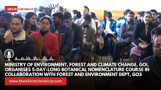 5-day-long Botanical Nomenclature Course in collaboration with Forest and Environment Dept, GoS