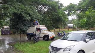 Tamulpur Goreswar chowk to kalbari Road Affected by flood Under Tamulpur Sub - Divisional