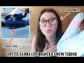 TOO MUCH FOR ISABELLE - ARCTIC SAUNA EXPERIENCE & FLYING ON SNOW TUBES! APUKKA RESORT ROVANIEMI