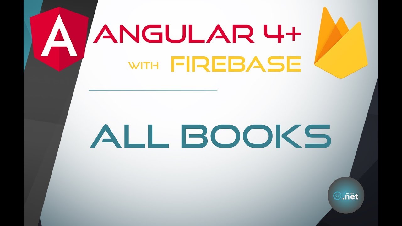 13. LIST Of Books FROM FIREBASE - Angular 4+ With Firebase & Material ...