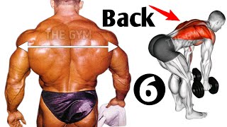 6 Bigger Back workout at gym - Back Workout