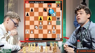 🎦 18-Year-Old Prodigy Denis Lazavik SHOCKS Magnus Carlsen at World Rapid 2024!