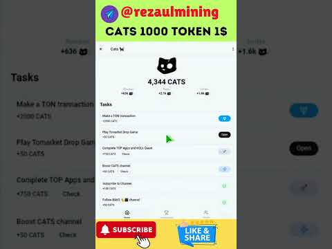 Cat Mining detrás de escena | La mejor aplicación de minería de Telegram #shorts #telegramaairdrops #bangla