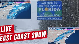 LIVE Coverage Tracking Snow In Florida, Georgia, East Coast Weekend Winter Storm | FOX Weather