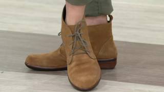 Naot Leather or Suede Lace-up Ankle Boots - Levanto on QVC