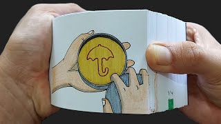 DALGONA SQUID GAME Flipbook || How to make a flipbook