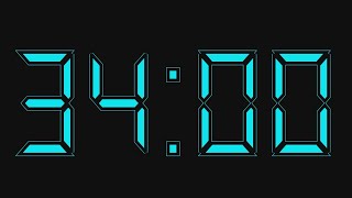 34 minute timer with alarm sound at the end. 34 minute countdown