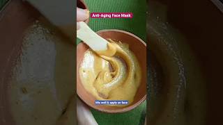 Best Winter Glow Facial at Home | Anti-Aging Face Mask | 🥣🌿 #shorts #youtubeshorts