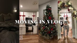 MOVING VLOG: decorating for Christmas, new couch, building furniture, and finishing touches