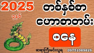 2025ခုနှစ် စနေသားသမီးများအတွက် တစ်နှစ်စာဟောစာတမ်း