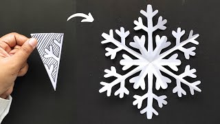 How to make Snowflakes out of paper | DIY Paper Snowflake | Christmas Decorations