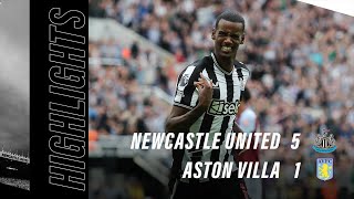 Newcastle United 5 Aston Villa 1 | Premier League Highlights