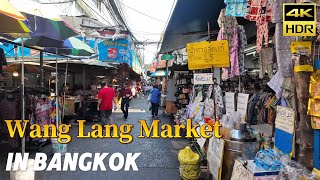 [4k] Walk in Wang Lang Market Bangkok