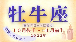 牡牛座🍀2022年10月後半～11月前半の運勢💗「自分に自分の生き方を問う」そんな時間が必要かも🌟タロット＆オラクル【全体運】【人間関係】【仕事運】【恋愛運】