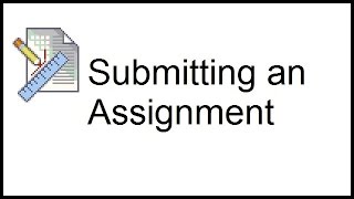 Submitting an Assignment in myCourses