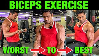 5 BEST & 5 WORST Exercise To Build BIGGER BICEPS