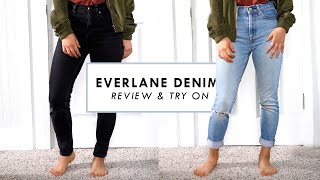 Everlane Denim Review \u0026 Try On #Everlane #EverlaneReview