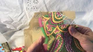 Napkin swap with Lois Wright and Angel Ludwig from Advanced junk journal makers on Facebook