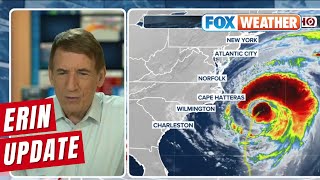 Hurricane Erin Pounds East Coast With Destructive Waves to 20 Feet on North Carolina's Outer Banks