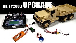 MZ YY2003 Esc, Servo and Battery UPGRADE | M35 US 6x6 RC Truck