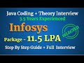 Infosys Complete End to End Java Interview | Java 8 coding and Theory