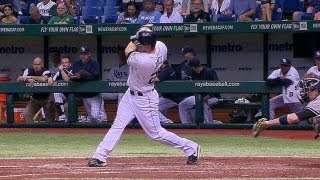 NYY@TB: Joyce doubles in Rays' first run in the sixth