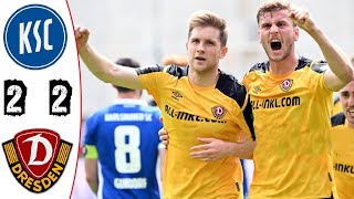 Karlsruher SC - SG Dynamo Dresden 2-2 Highlights | 2. Bundesliga - 2021/2022
