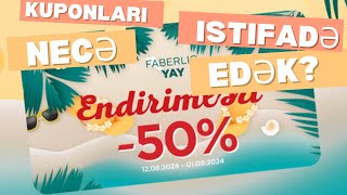 50% ENDIRIM KUPONLARI NECƏ ISTIFADƏ EDƏK ? #vipkenulmamedova #faberlic #503755570 #kupon #endirim