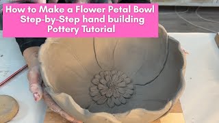 🌸 How to Make a Flower Petal Bowl | Step-by-Step Pottery Tutorial Beginner friendly