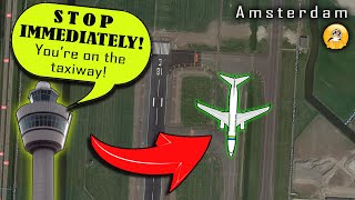 [REAL ATC] Transavia ALMOST TAKES OFF FROM THE TAXIWAY!