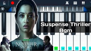 November Story suspense thriller bgm piano tutorial | Tamanna Bhatia | tamil web series bgm on piano