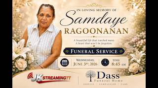 The Funeral Service Of Samdaye Roogoonanan